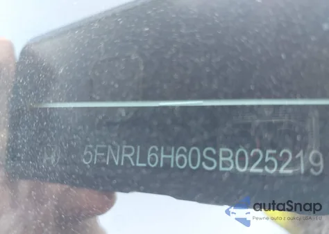 2025 Honda Odyssey Exl from USA, damaged, VIN 5FNRL6H60SB025219